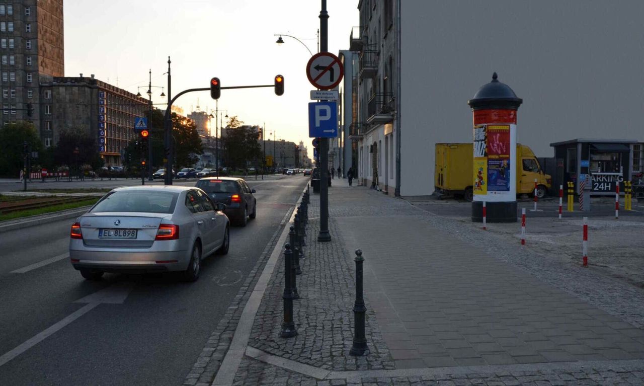 Entrance to Parking Łódź-Centrum from Narutowicza Street